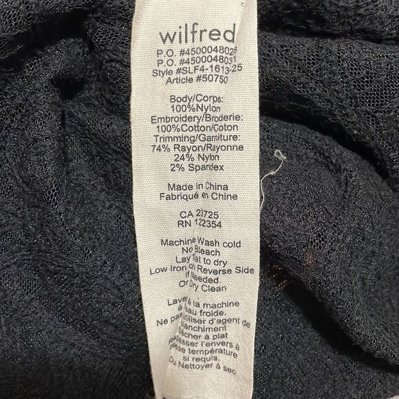 ARITZIA Wilfred Volant Black Lace Tank Top Size XXS - Picture 10 of 11